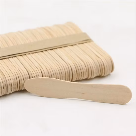Vollständiger Verkauf, biologisch abbaubarer, individueller Logo-Eis am Stiel-Eiscreme-Stick aus Holz
