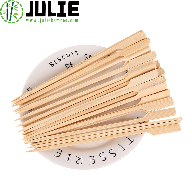 Food-Contacting Grade Eco-Friendly Biodegradable High Quality Disposable Paddle Skewers Bamboo Skewers