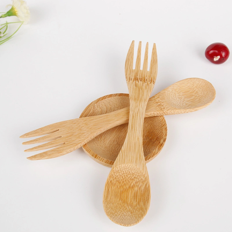 Bamboo Wooden Spork Reusable Camping Spork Long Handle Spork