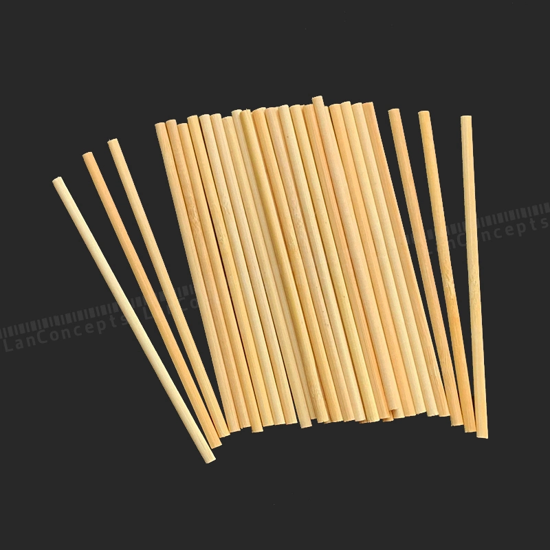 Bamboo Stick Wood Craft Round Skewer Wooden Lollipop Popsicle Sticks Icecream Stick Bamboo Skewers