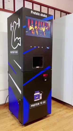 Protein Shake Vending Machine 4 Cold Drinks with Coin Cash Card Pay