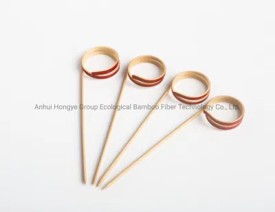Individuelle Anpassung an dekorative Knotenspieße aus Bambus mit Ringstäben