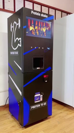 Protein-Shake-Automat für 4 kalte Getränke mit Münzeinwurf und Kartenzahlung